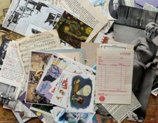 Ephemera Lot Of 10 Pcs Random Junk Journal Scrapbooking picture