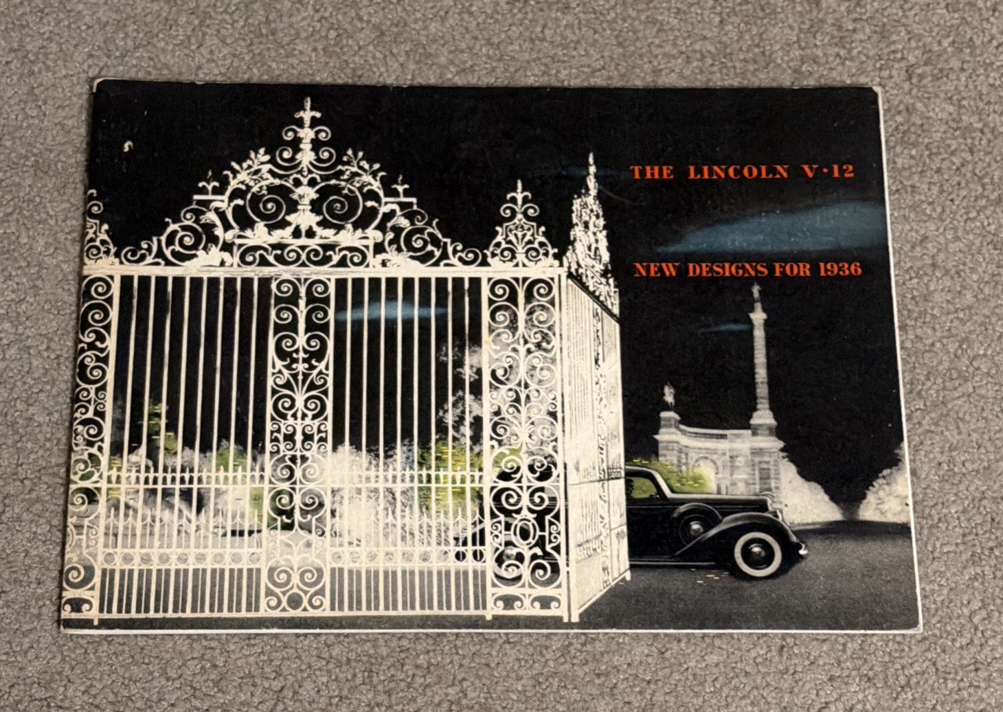 1936 Lincoln V-12 V12 DELUXE BIG 40-page Vintage Car Sales Brochure Catalog 1936 Lincoln V-12 V12 DELUXE BIG 40-page Vintage Car Sales Brochure Catalog
