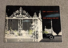 1936 Lincoln V-12 V12 DELUXE BIG 40-page Vintage Car Sales Brochure Catalog picture
