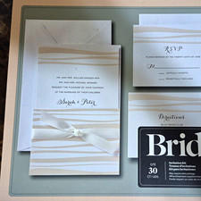 Gartner Studios Brides Wedding Invitation Kit, White/Beige, 30 Count picture
