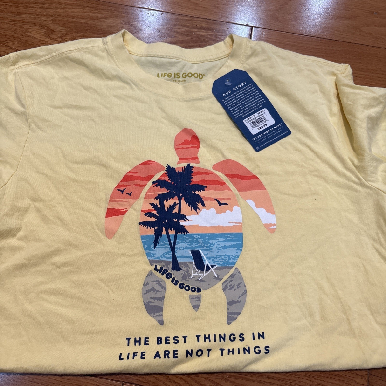 Unisex Life Is Good Shirt Large The Best Things In Life Are Not Things NWT Unisex Life Is Good Shirt Large The Best Things In Life Are Not Things NWT
