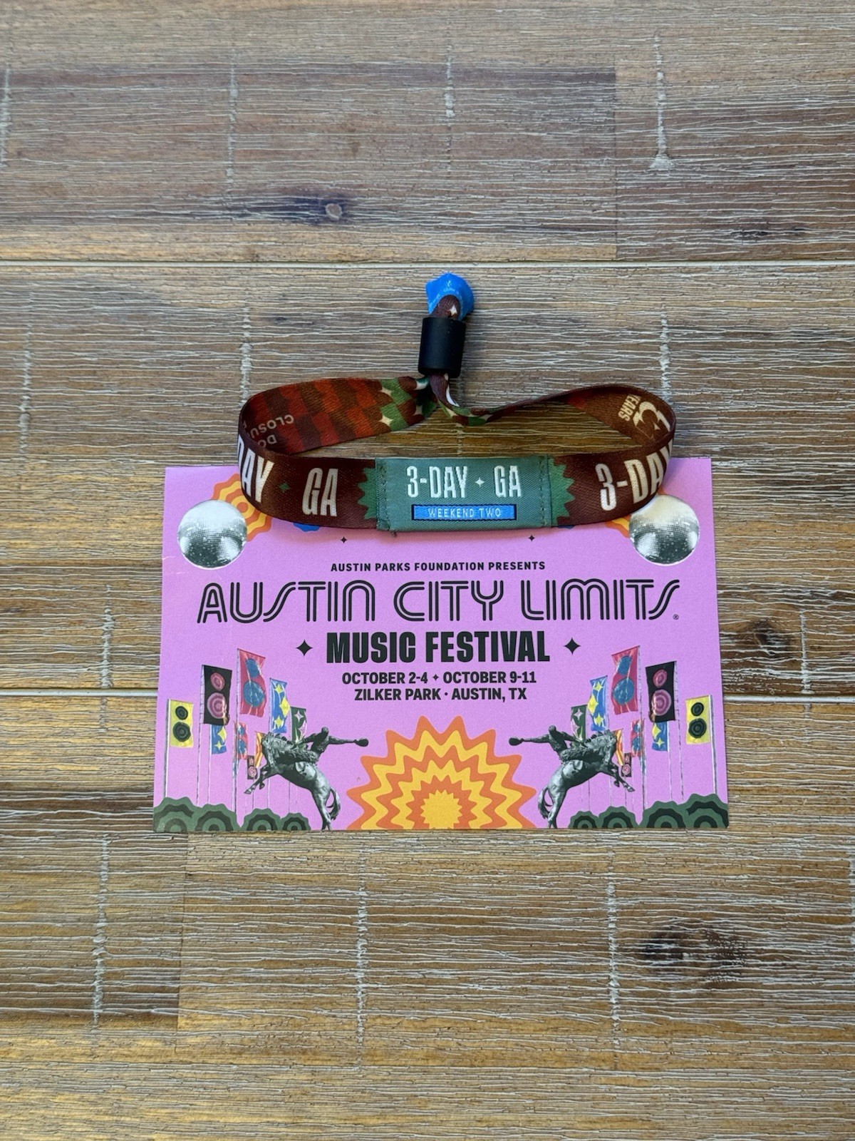 2026 Austin City Limits Weekend 2 Wristband Oct. 9-11 ACL 2026 Austin City Limits Weekend 2 Wristband Oct. 9-11 ACL
