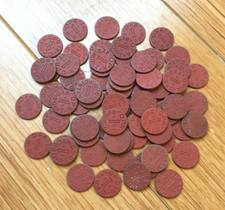 Red OPA WWII Ration Token (World War Two II Office Price Administration Tokens) picture