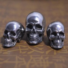 EDC Titanium Jewelry Skull Loose Bead Stainless Steel Necklace Pendant picture