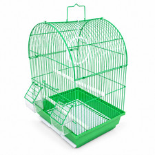 Bird Cage 16" x 12" x 9" White / Green / Pink / Blue/ Purple picture