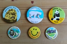 6no Vintage London Zoo/Whipsnade/Woburn and Windsor Safari Park Badges picture