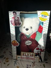 Vtg Elvis Presley Holiday Red Teddy Bear Taipow w/ Original Tags NO SOUND  picture