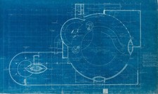 Frank Lloyd Wright - Guggenheim Museum Blueprint Architectural Plan Print picture