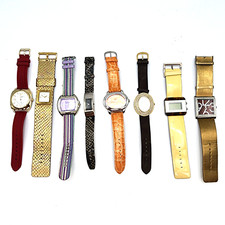 Lot of 8 Vtg Now Womens Watches Untested Parts Repair DKNY Guess Vernier Gossip picture