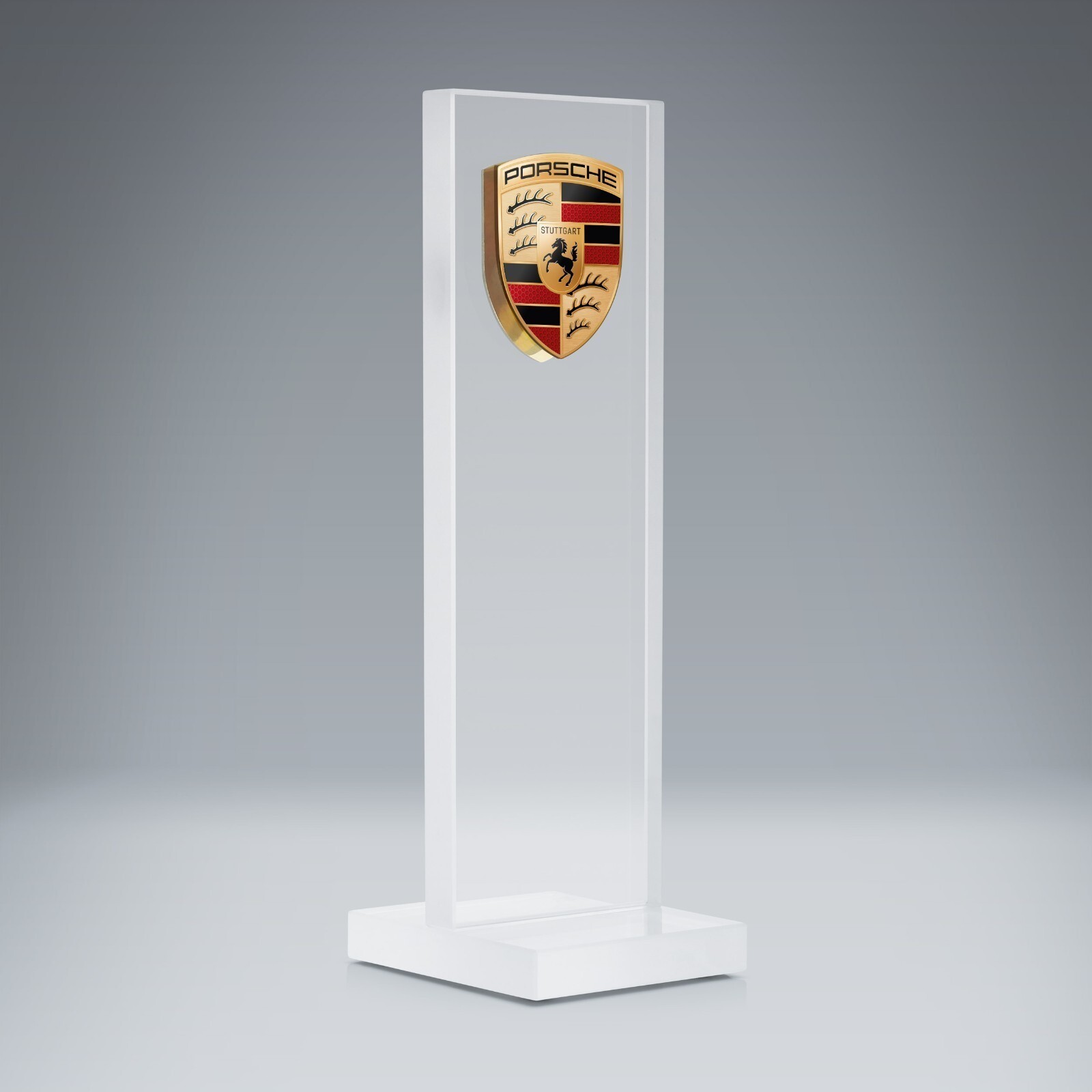 RARE Genuine Porsche Desktop Glass Pylon RARE Genuine Porsche Desktop Glass Pylon