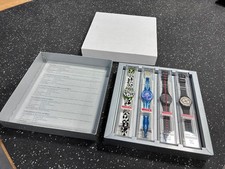 Swatch Swiss Art 700th Anniversary Limited Edition 4 Watch Set #1588 Complete picture