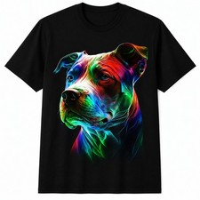 Colorful Pit-Bull Beauty Graphic Art Pitbull Dog Lover Gift Unisex T-Shirt picture
