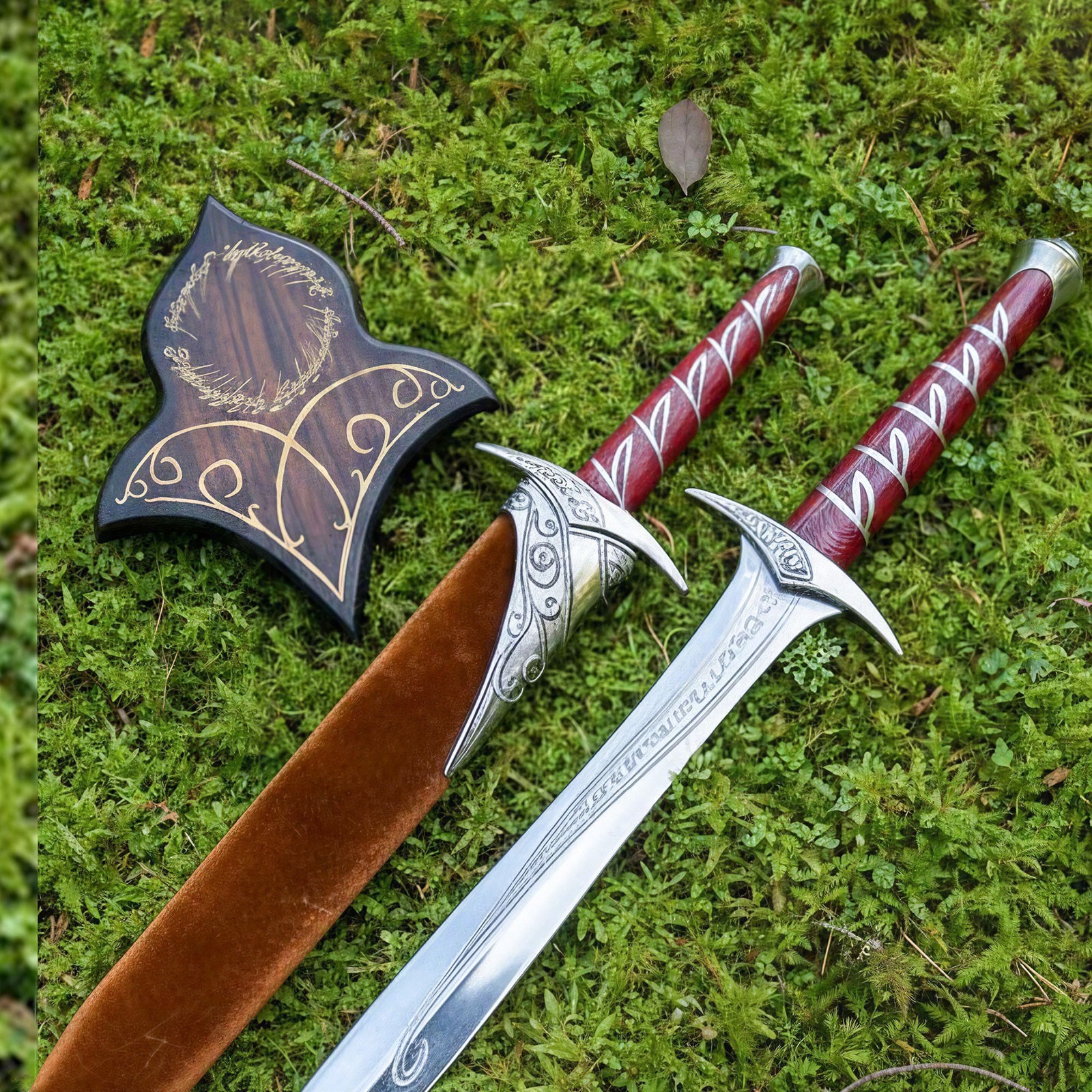 22" Bilbo's Sword Dagger Movie Replica Polished Stainless Steel Blade + Scabbard 22" Bilbo's Sword Dagger Movie Replica Polished Stainless Steel Blade + Scabbard