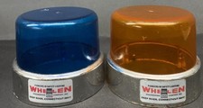 Whelen Responder Amber And Blue  Domes  D80077 Used Good Shape DOMES ONLY picture