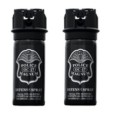 Pepper Spray Police Magnum 2 Pack 2oz Flip Top FOG Defense Security Protection picture