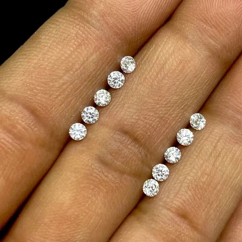 10 Pcs Natural White Diamond Round Cut VVS1 D Grade 6 MM Certified Loose Gems 10 Pcs Natural White Diamond Round Cut VVS1 D Grade 6 MM Certified Loose Gems