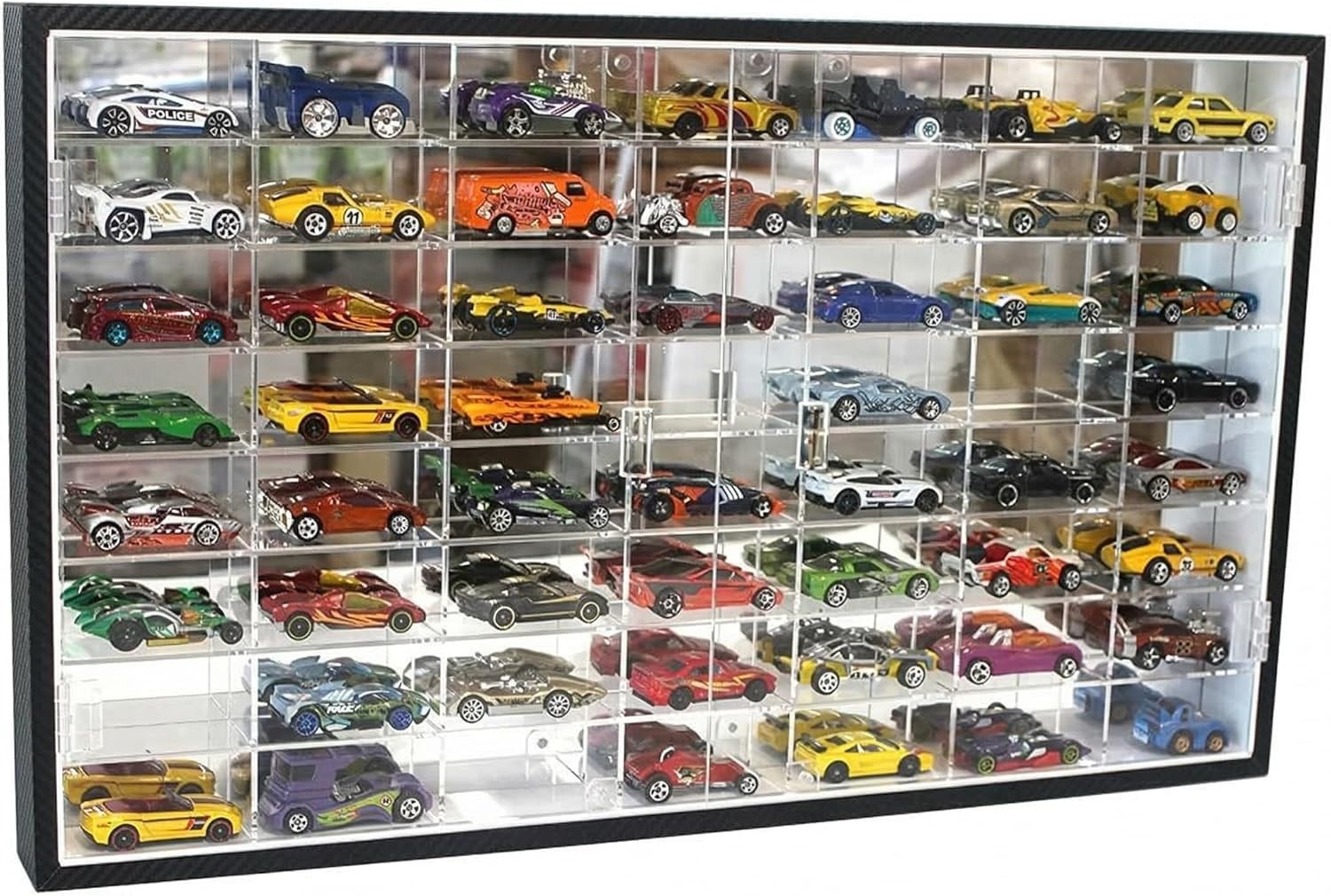 Hot Toy Cars Model 1/64 Scale Wheels Diecast Display Case Storage UV Protection