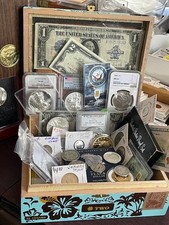 Premium Coin Estate Lot! Graded Silver Coins, Gold & Silver Bars & U.S. Currency picture