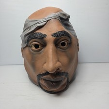 Vintage Tupac Shakur Rubie’s Latex Halloween Adult Mask Famous Faces Thug Life  picture