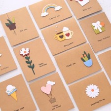 3D Greeting Cards, Cute Collection of 12 Designs - Birthdays, Thank You and More picture