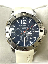 Nautica Chronograph Blue Dial Resin 44mm Men's Watch N16568G picture