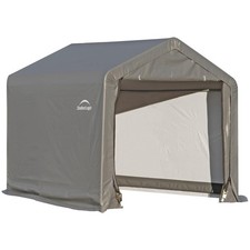 All Season Metal Outdoor Shed 6'x6'x6' with Waterproof Cover picture