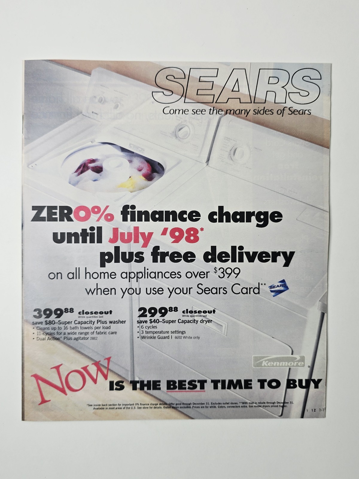 1997 Sears Circular Kenmore Craftsman Electronics Computers Catalog 32 Pages