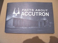 FACTS ABOUT ACCUTRON booklet 1960`/ 1964 picture