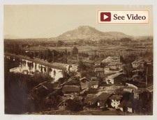 Srinagar India c1862-65 ALBUMEN photo large original city panorama Bourne period picture