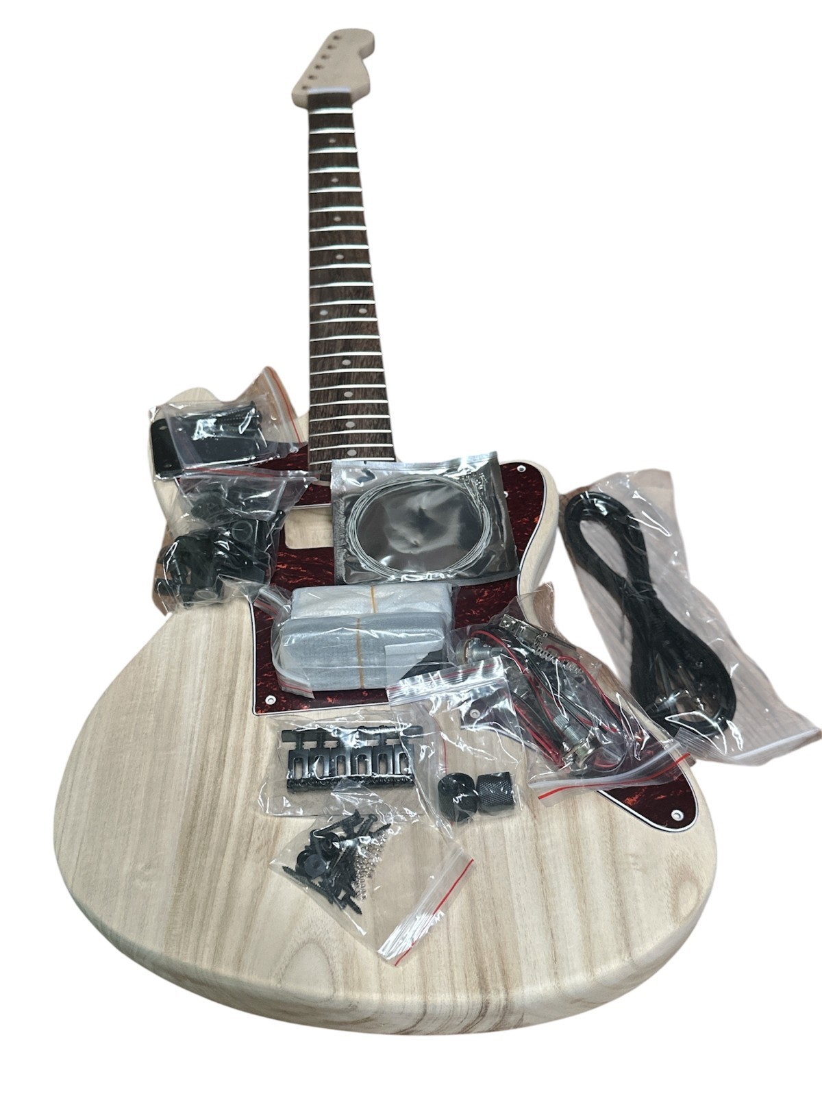 DIY 30" Long Scale Solid 6 String Jazz Master Style Baritone Electric Guitar