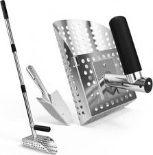 Sand Scoop for Metal Detecting, Stainless Steel with Long Handle picture