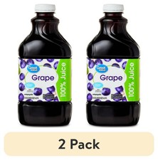 (2 pack) Great Value 100% Concord Grape Juice, 64 fl oz Free Shipping picture