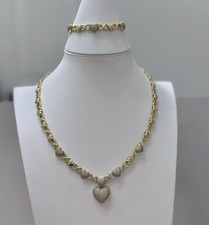 Choker heart set 45 cm bracelet 7in high quality more gift included picture