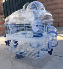 3-Tiers Dwarf Hamster Rodent Gerbil Mice Mouse Habitat With Top Running Ball BU picture
