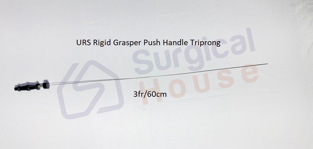 NEW URS SEMI RIGID STONE GRASPER PUSH HANDLE 3Fr 60cm Fine quality NEW URS SEMI RIGID STONE GRASPER PUSH HANDLE 3Fr 60cm Fine quality