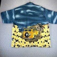 Classic car, hot rod XL Hawaiian Shirt Woodie Car Hibiscus Camp Aloha Cruise picture