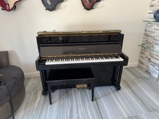 Essex EUP-111E 44" Upright Piano Polished Ebony Designed by Steinway & Sons picture