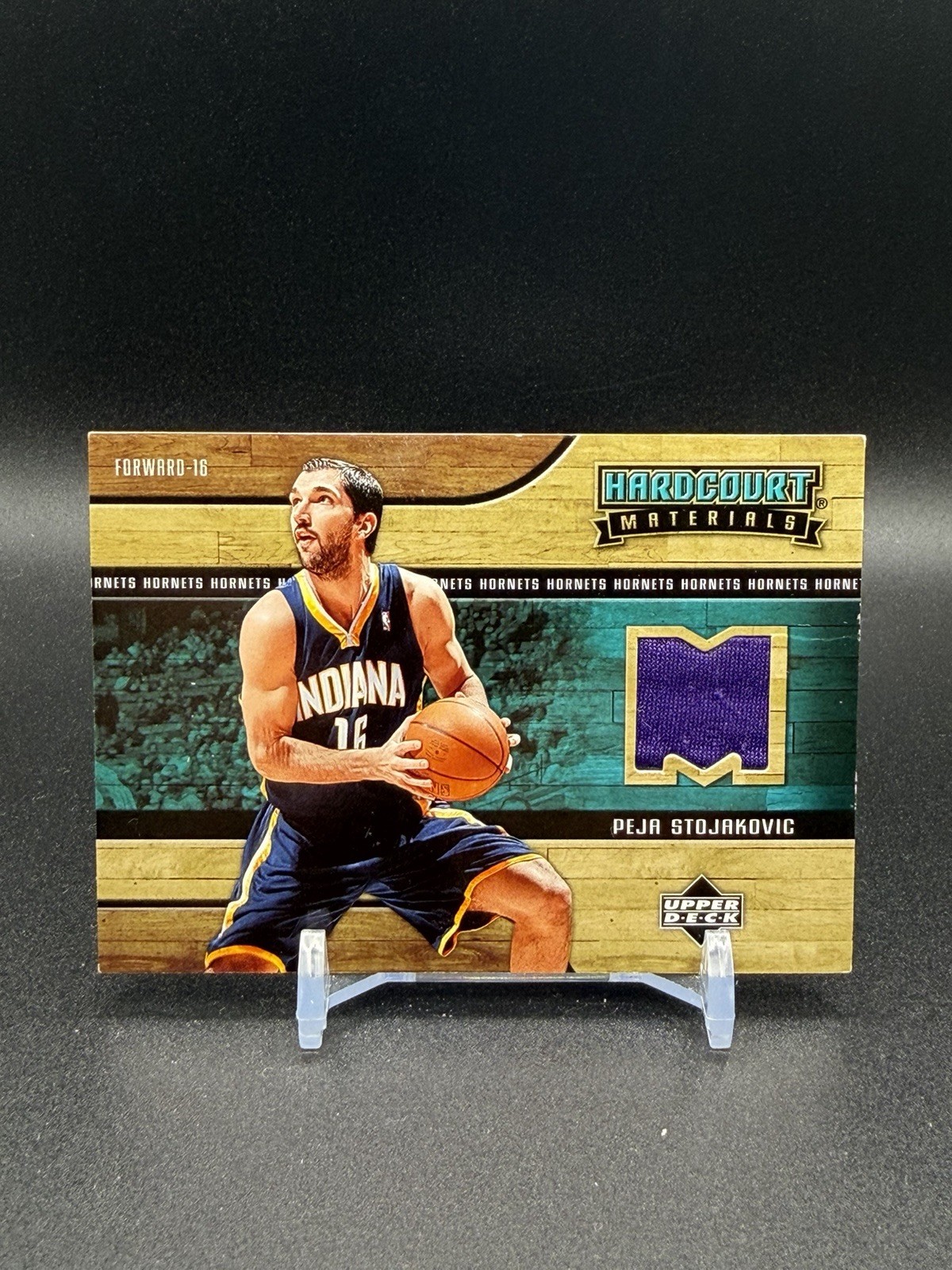 2006-07 Upper Deck Hardcourt Materials Peja Stojakovic MEM #HM-PS 2006-07 Upper Deck Hardcourt Materials Peja Stojakovic MEM #HM-PS