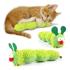 Cat Toy Contains Catnip Caterpillar,Plush Cat Toy Relief Interactive Play picture