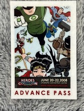 Heroescon Heroes Convention Darwyn Cooke 3 Day Advance Pass Souvenir Badge 2008 picture