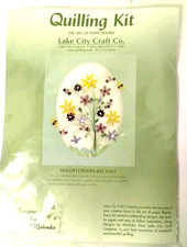 New Lake City Craft Co Quilling Wildflower Kit #265 Craft Art of Paper Filigree picture