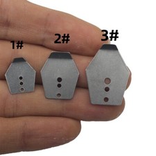 20 Pcs Stainless Swim Jig Blade Chatter Style Bait Blades Fishing Lure Parts picture