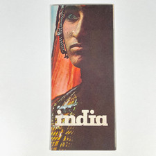 Vintage 1960s India Government Tourism Brochure Fold Out Taj Mahal Rajasthan picture