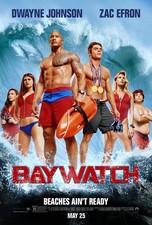 2017 Promo Film Poster Print "Baywatch" Dwayne Johnson Zac Efron Wall Decor picture