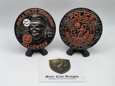 Ocala Police Department 2026 Halloween Challenge coin 2.25"/4mm w/ glow effects picture