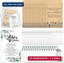 100 Set Wedding Favors for Guests Bulk Include 100 Pcs Self Adhesive See picture