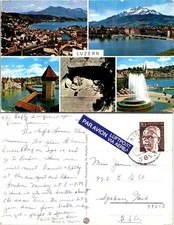Luzern, Switzerland Mountains Postcard 71250 picture