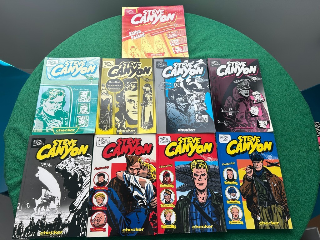 STEVE CANYON Milton Caniff 1947 1948 1949 1950 1951 1952 1953 1954 1955 Book Lot STEVE CANYON Milton Caniff 1947 1948 1949 1950 1951 1952 1953 1954 1955 Book Lot