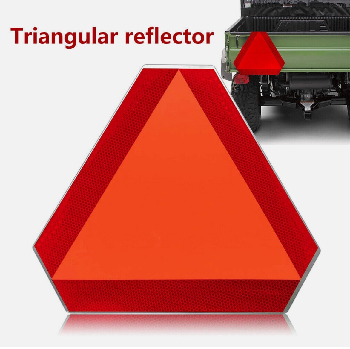 Car Slow Moving Vehicle Sign Reflective Tape Safety Triangle Orange Sticker New Car Slow Moving Vehicle Sign Reflective Tape Safety Triangle Orange Sticker New