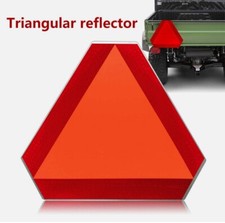 Car Slow Moving Vehicle Sign Reflective Tape Safety Triangle Orange Sticker New picture